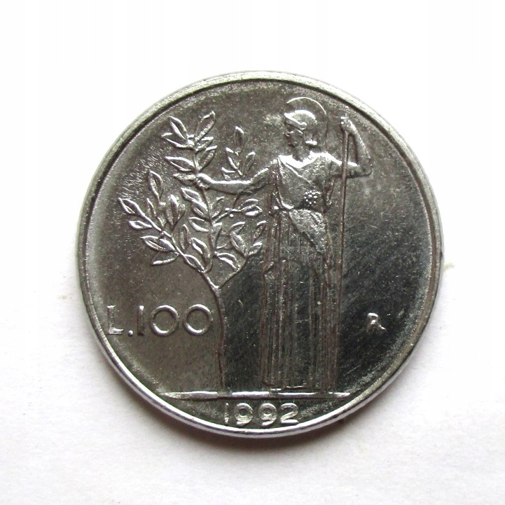 100 Lirów 1992 r. Italia