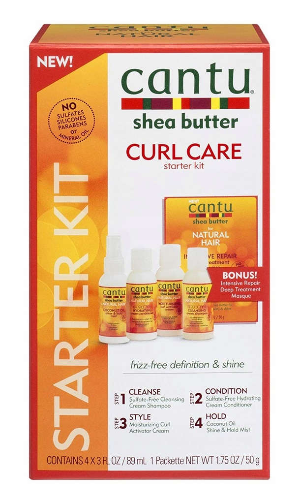 Cantu Shea Butter Curl Starter Kit - Mini Zestaw