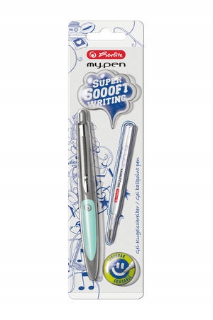 Herlitz My.Pen Długopis zmywalny - szaro-miętowy