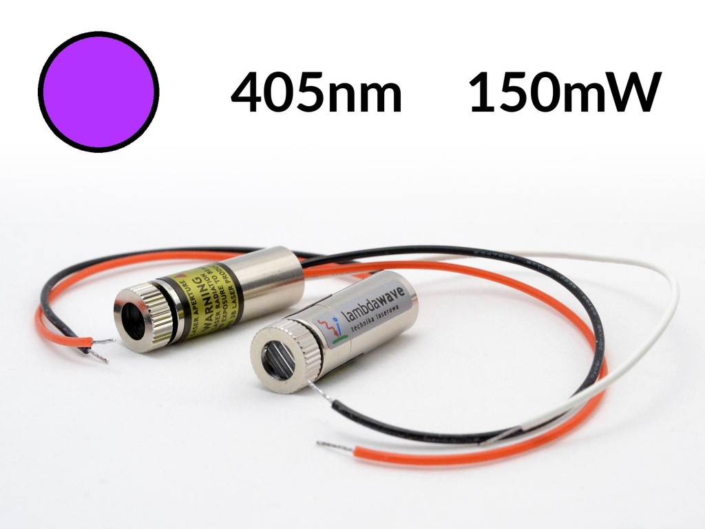 LAMBDAWAVE Dioda laserowa niebieska 405nm 150mW