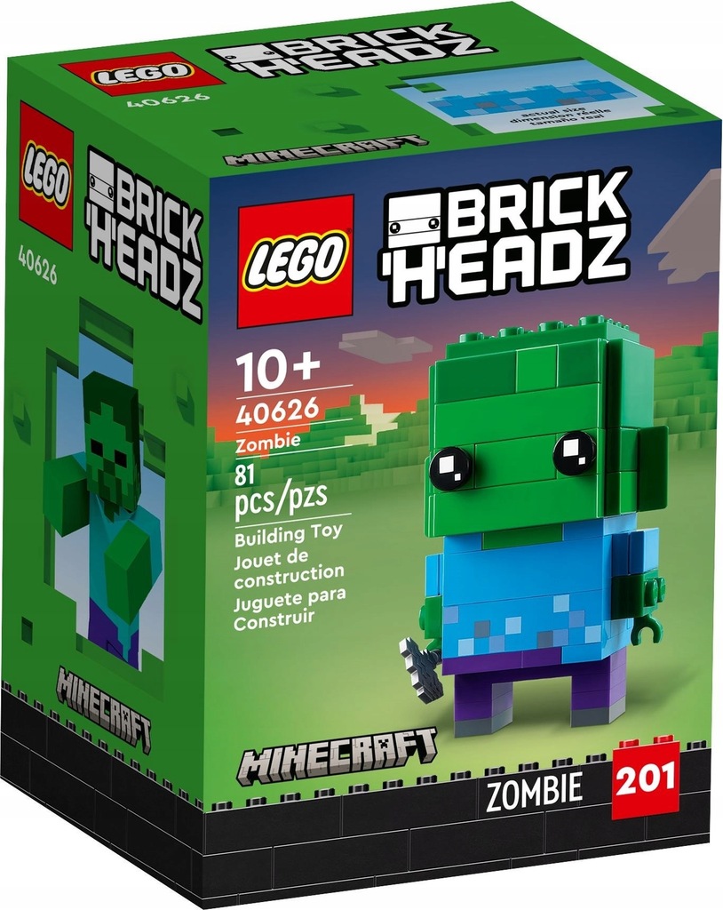 LEGO 40626 MINECRAFT BrickHeadz ZOMBIE