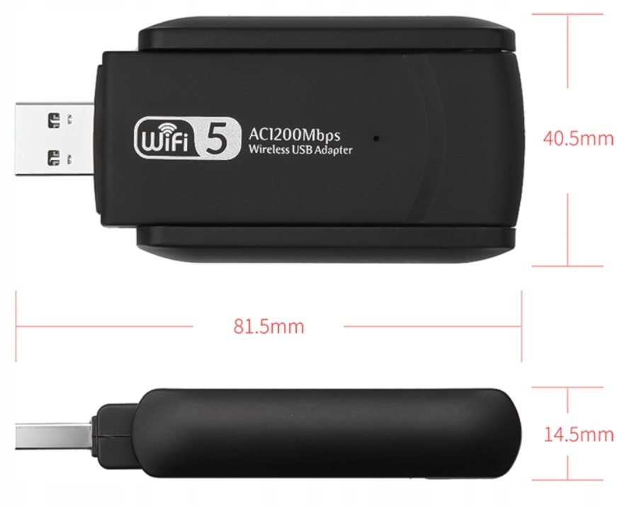 Купить WIFI 1200 Мбит/с 5 ГГц Сетевая карта USB 3.0 + АНТЕННА: отзывы, фото, характеристики в интерне-магазине Aredi.ru