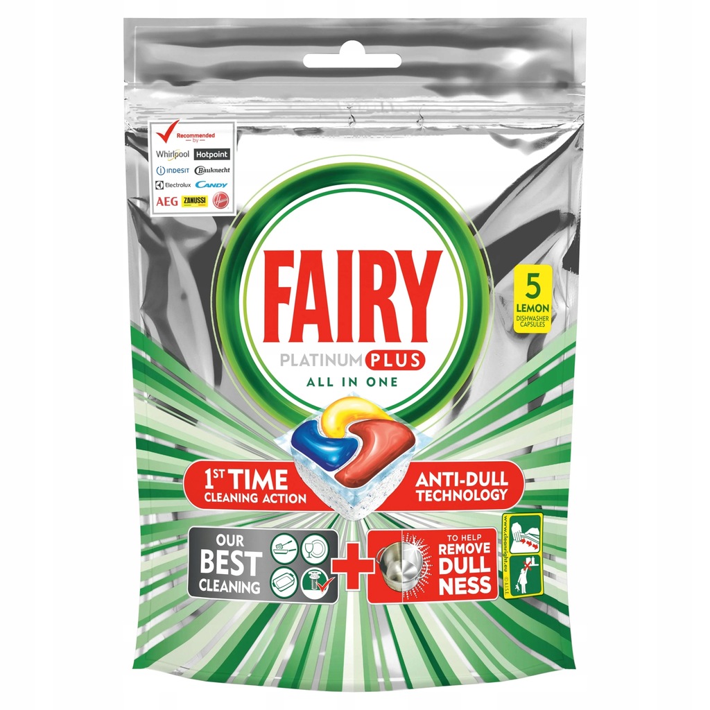 Fairy Platinum Plus kapsułki do zmywarkI 5 szt - 11832787003 ...