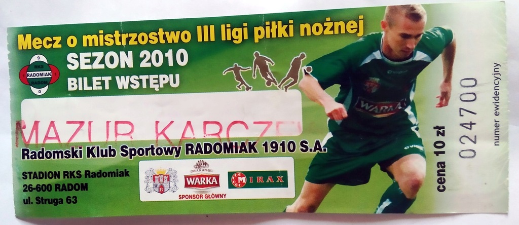 RKS RADOMIAK RADOM - MAZUR KARCZEW | 2010
