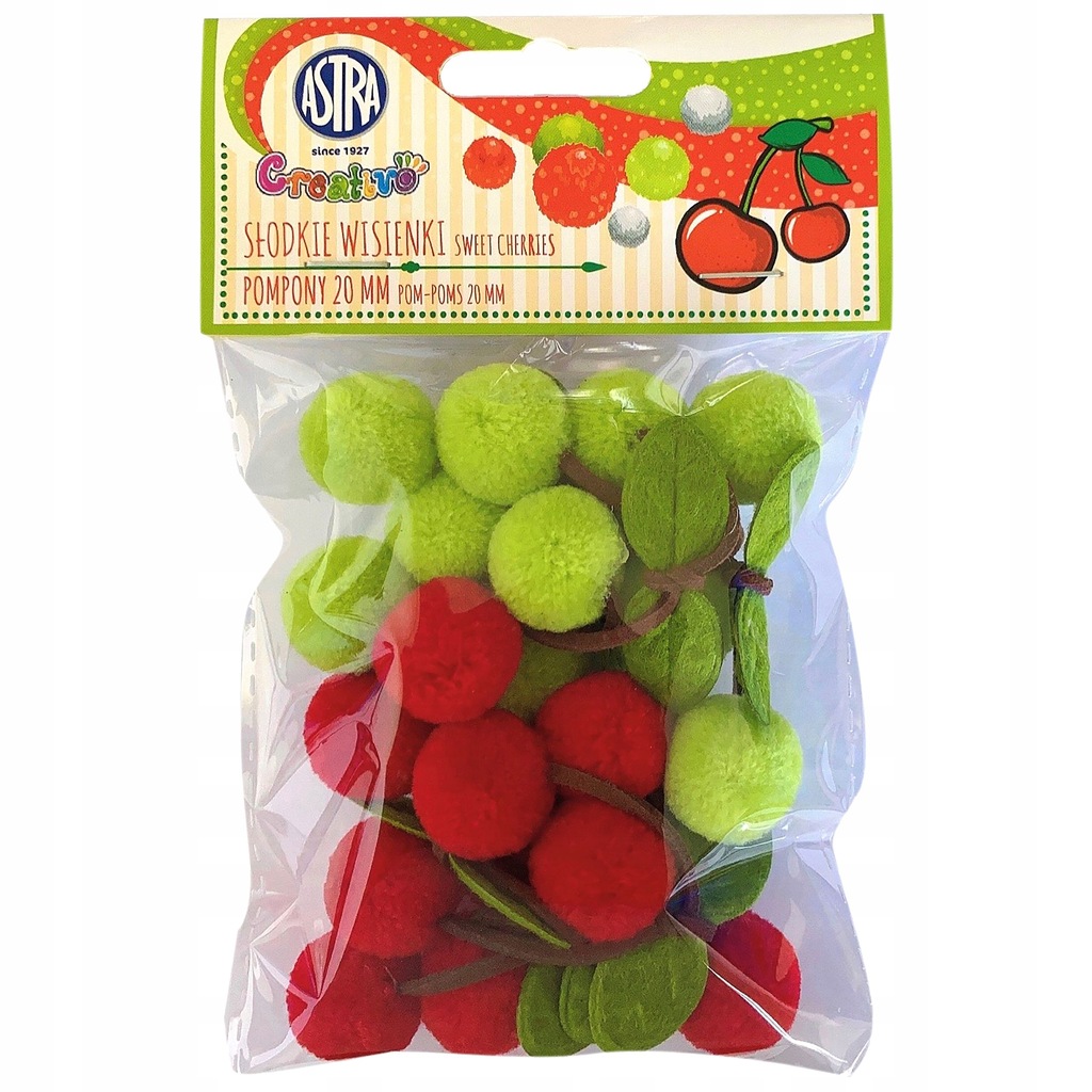 Pompony akrylowe 1 szt. Titanum