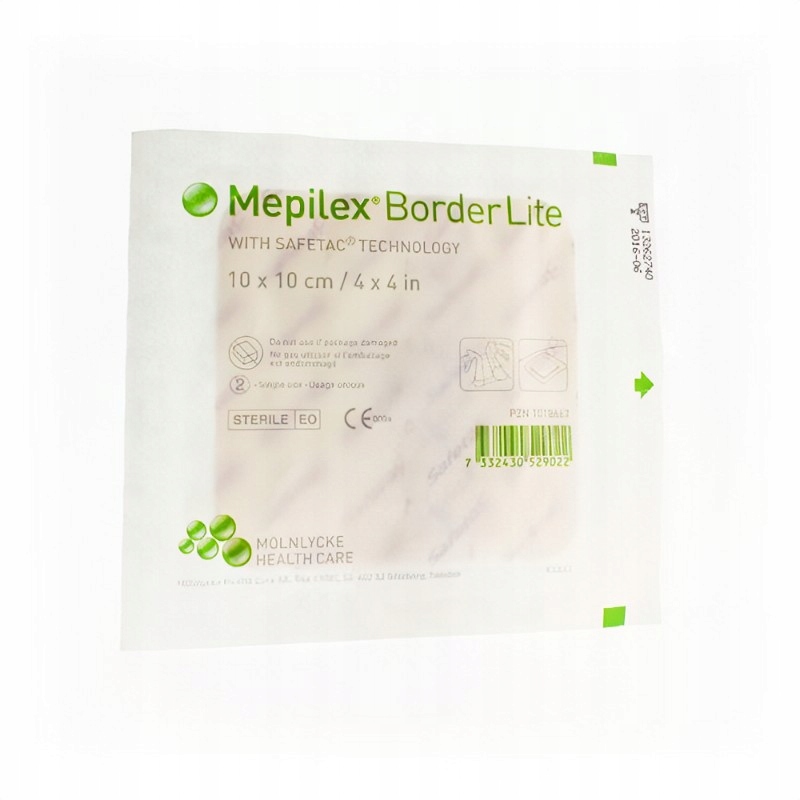 Opatrunek Mepilex Border Lite 10cm x 10cm 1 sztuka