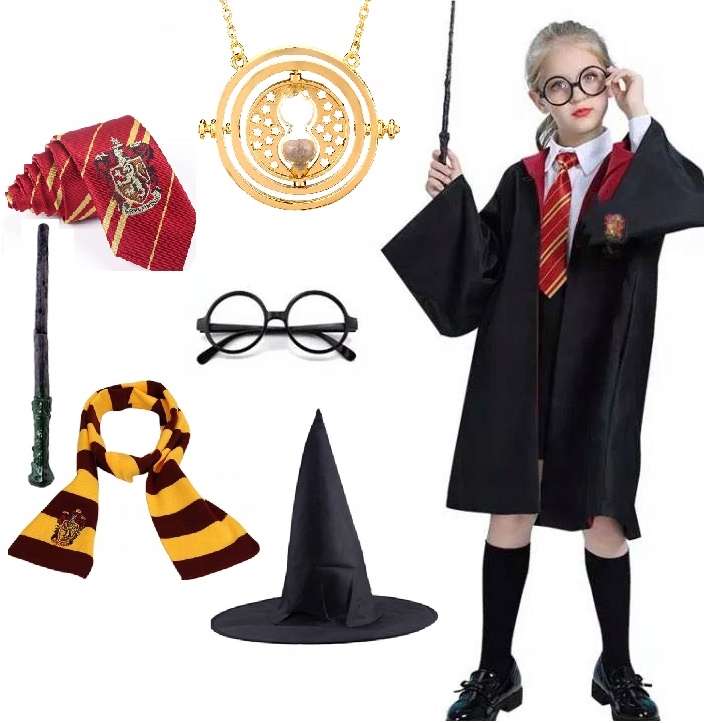 HARRY POTTER HERMIONA STRÓJ RÓŻDŻKA KRAWAT 140-146