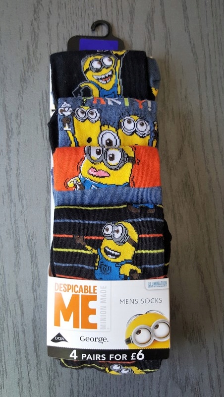 204 Skarpety skarpetki męskie Minionki 39-42,5