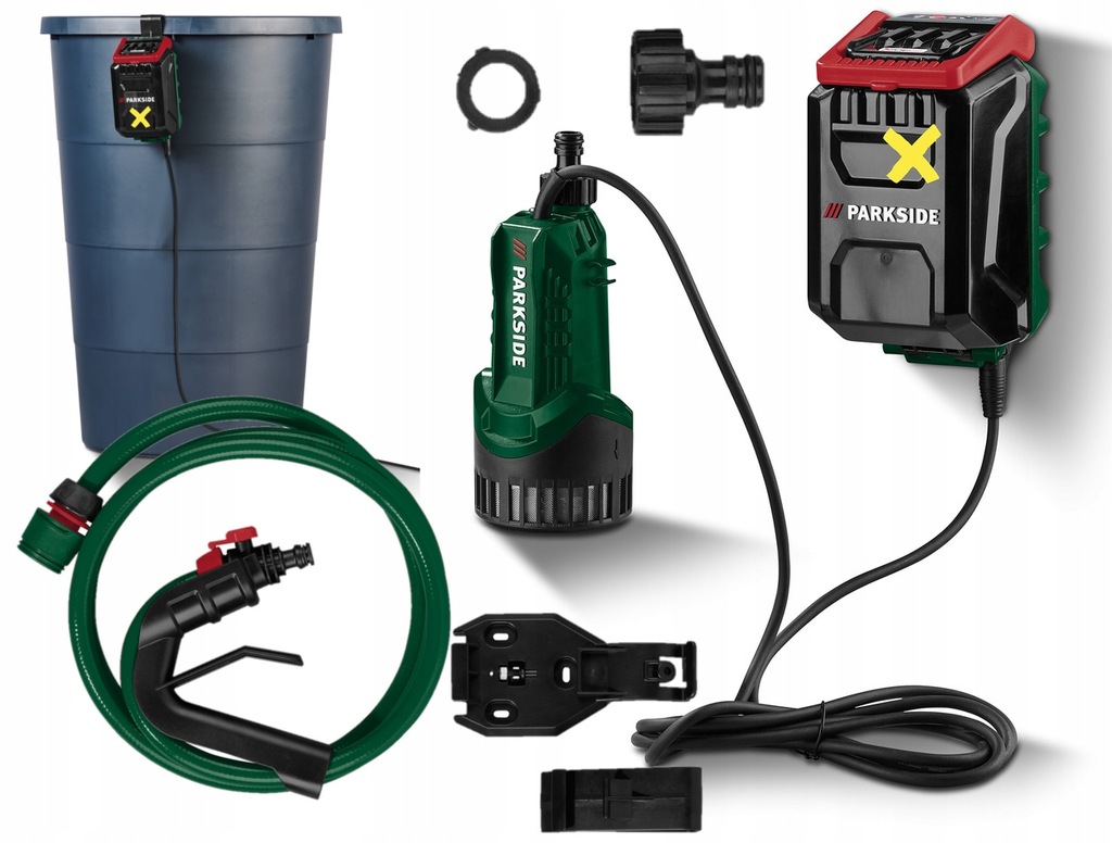 PARKSIDE Akumulatorowa pompa do deszczówki 20 V, PRPA 20-Li B2