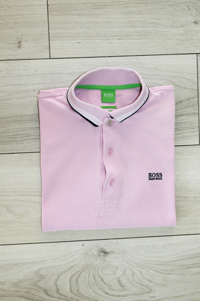 Bluzka polo męska HUGO BOSS S logowana green