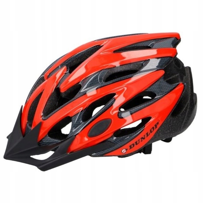 Kask rowerowy MTB r. S Czerwono-czarny