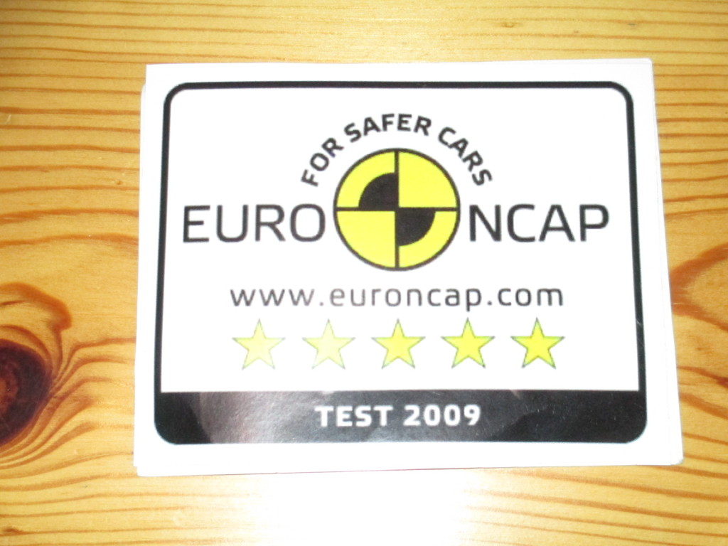 NAKLEJKA EURO NCAP TEST 2009 RARYTAS