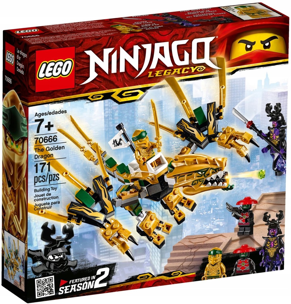 Купить LEGO NINJAGO 70666 Золотой дракон: отзывы, фото, характеристики в интерне-магазине Aredi.ru