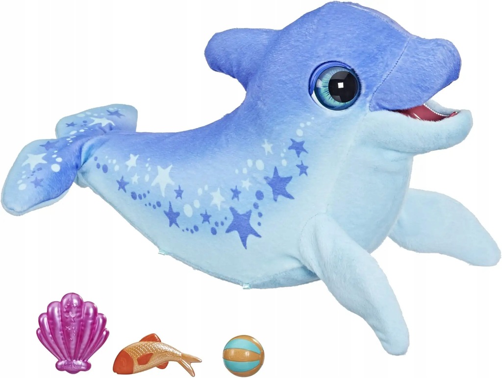 FurReal Hasbro Dimples, mój zabawny delfin, 80+ dźwięków i reakcji, interak