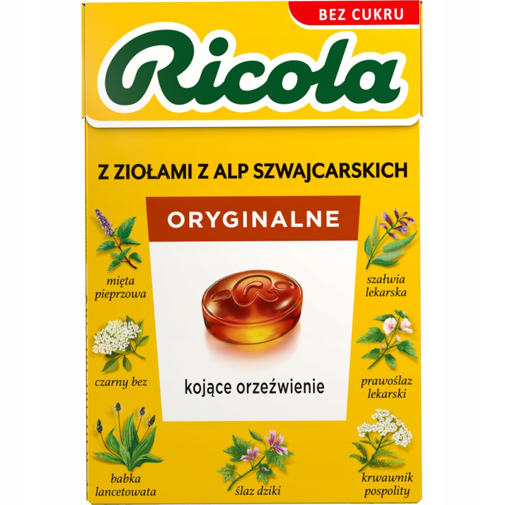 Ricola Oryginalne Ziołowe 27,5g