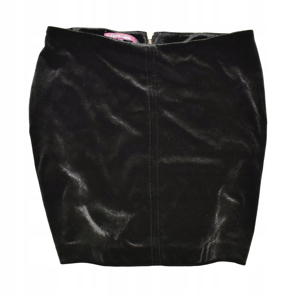 KK 44 NEXT_TRENDY VELVET BLACK ZIP SKIRT_40