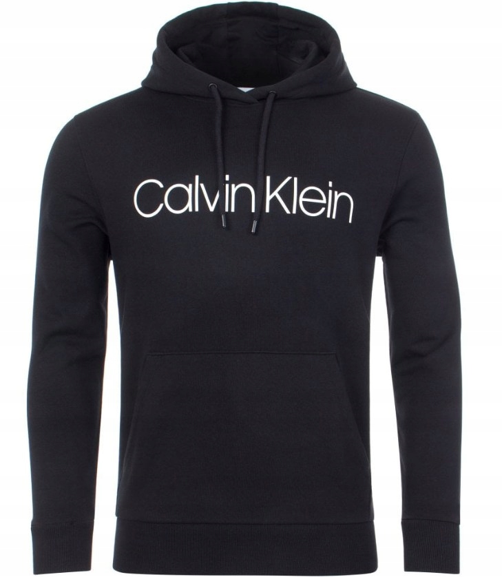 BLUZA KAPTUREM LOGO CALVIN KLEIN CK CZARNA r/L