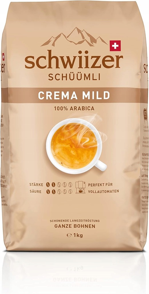 Schwiizer Schüümli ŁagodnA KAWA ZIARNISTA 1 kg