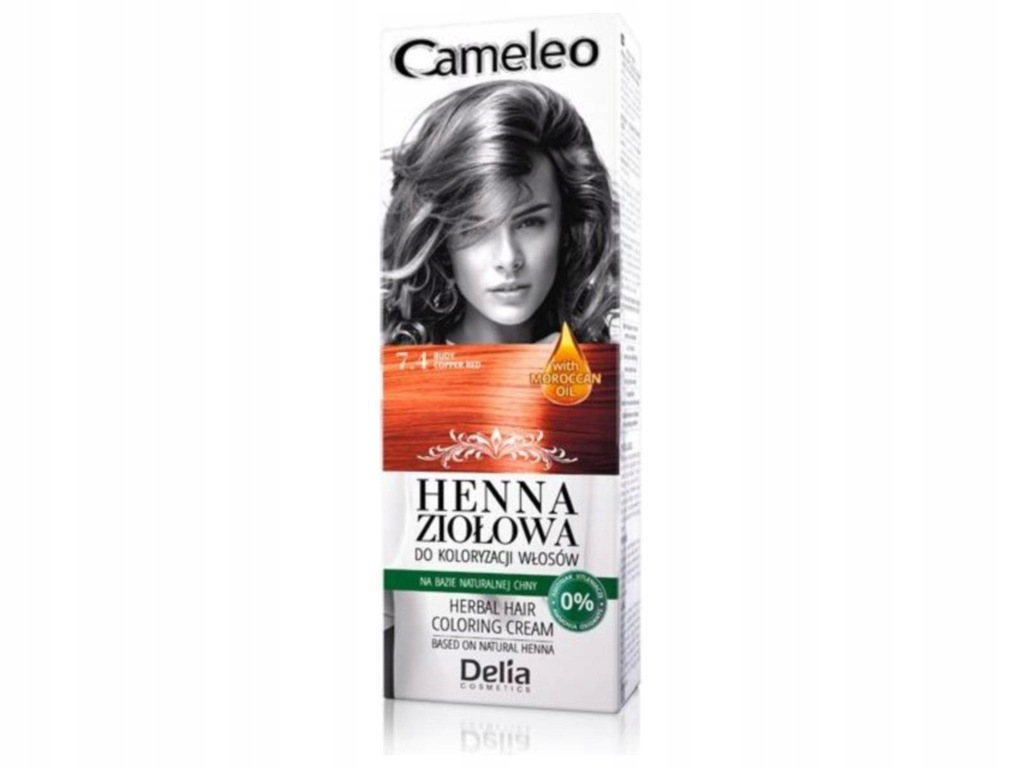 Delia Cosmetics Cameleo Henna Ziołowa nr 7.4 75g