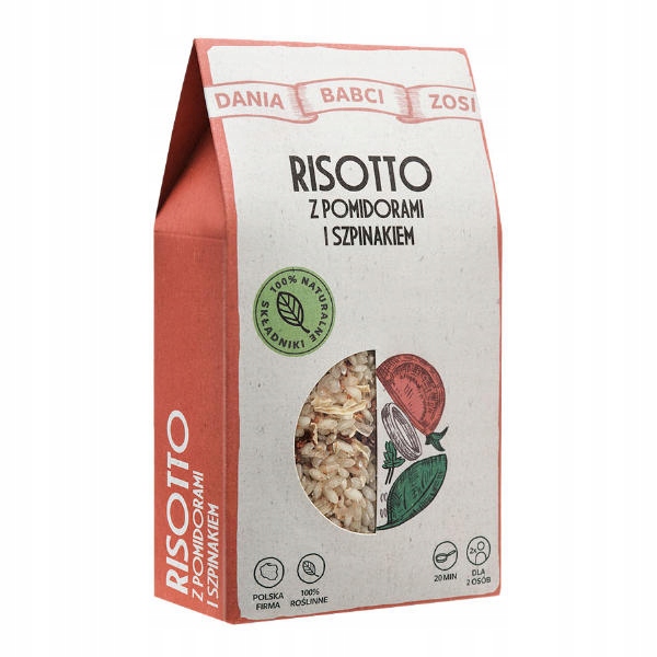 Risotto z pomidorami i szpinakiem 180g