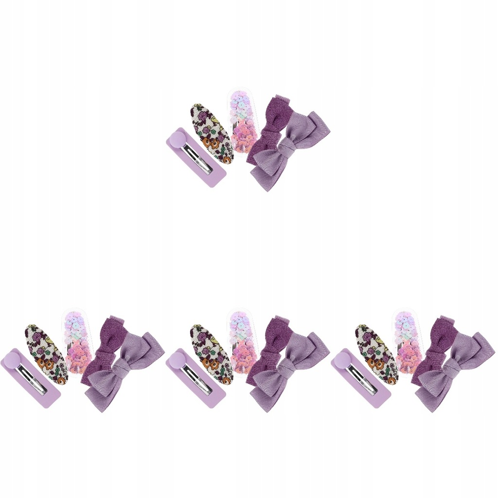 Tulle Butterfly Hair Clip Purple Suit 20 Pcs