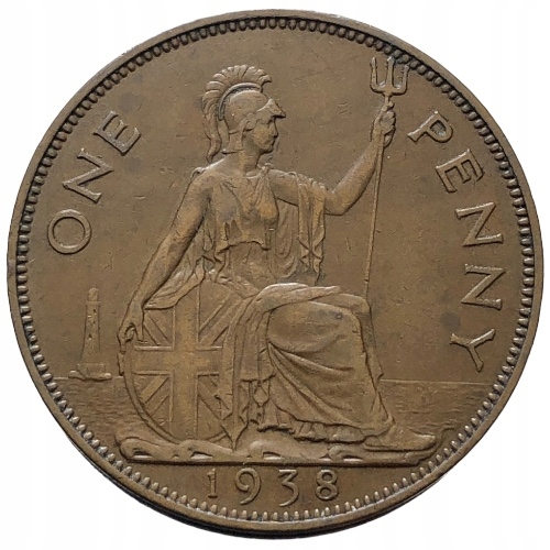 66894. Wielka Brytania, 1 pens, 1938r.