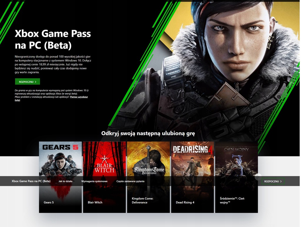 Xbox Game Pass dla komputerów PC 90 dni