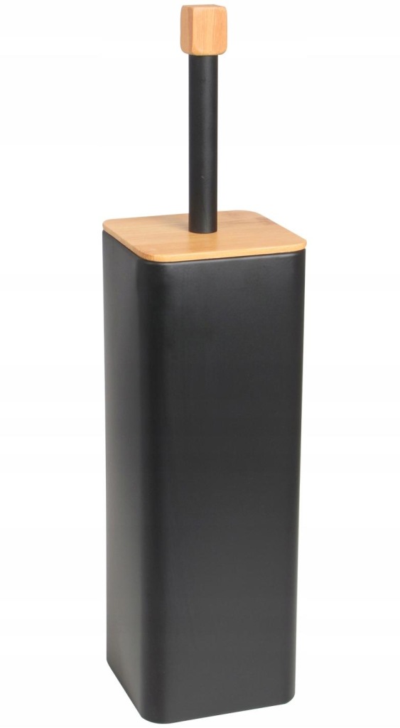 SZCZOTKA WC DO TOALETY STAL CZARNA MAT BAMBUS LOFT