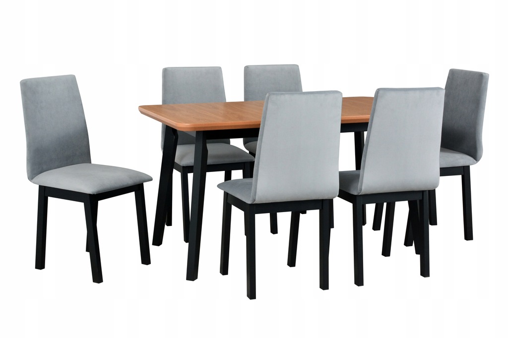 Zestaw kuchenny stół rozkładany 140-180 6 krzeseł