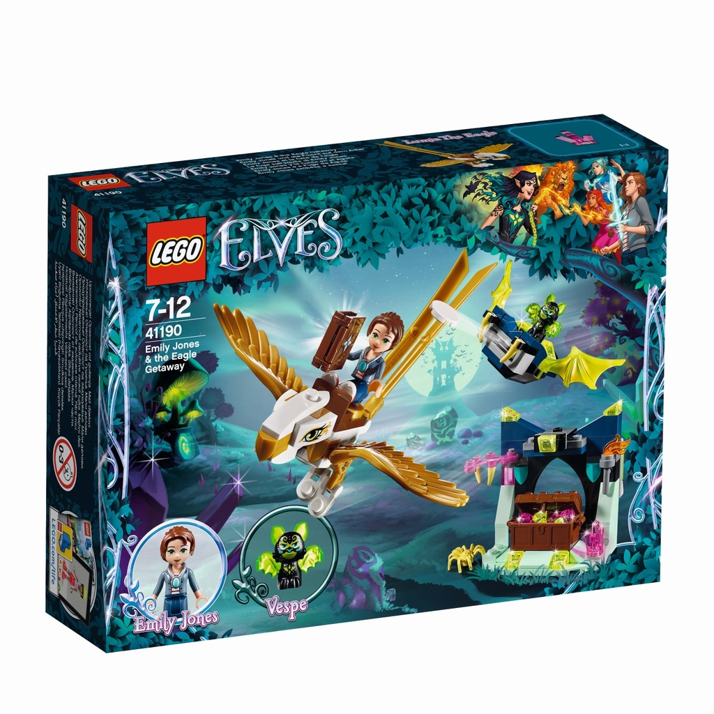 LEGO Elves 41190 Emily Jones i ucieczka orła Vespe Na Prezent NOWE! Mikołaj