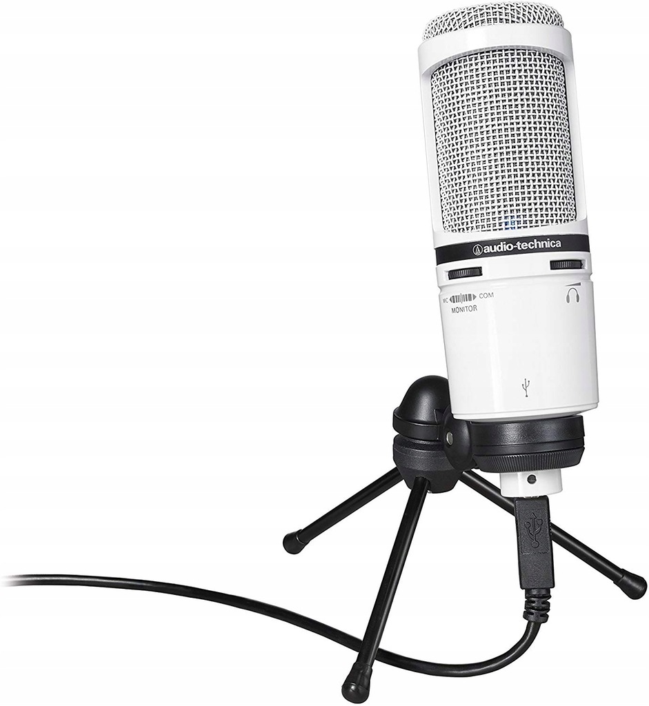 Audio-Technica AT2020USB+WH mikrofon pojemnościowy