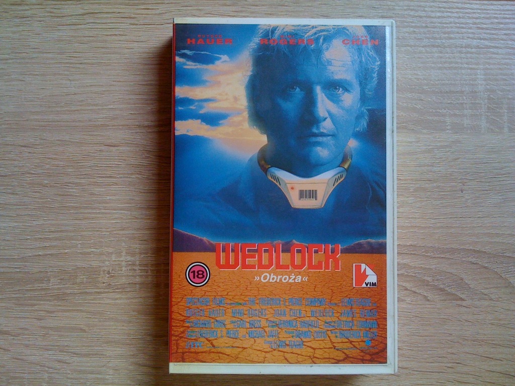 WEDLOCK / OBROŻA (1991) R. Hauer [VHS]