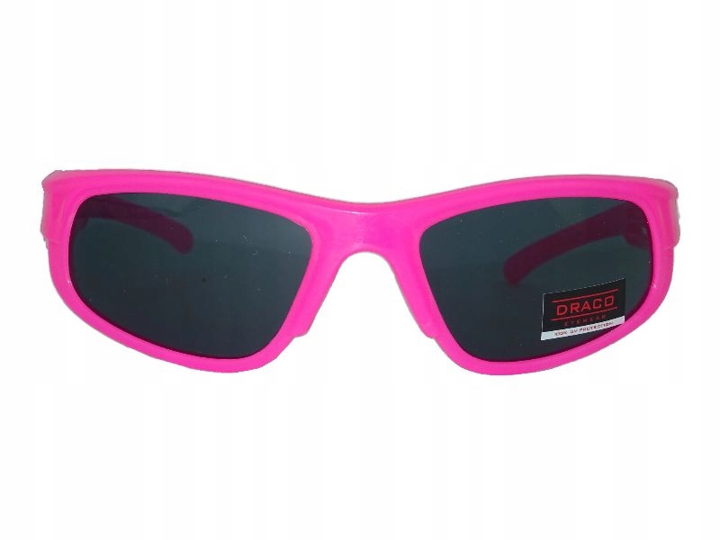 Słoneczne Okulary SPORTOWE dla Dziewczynki różowe