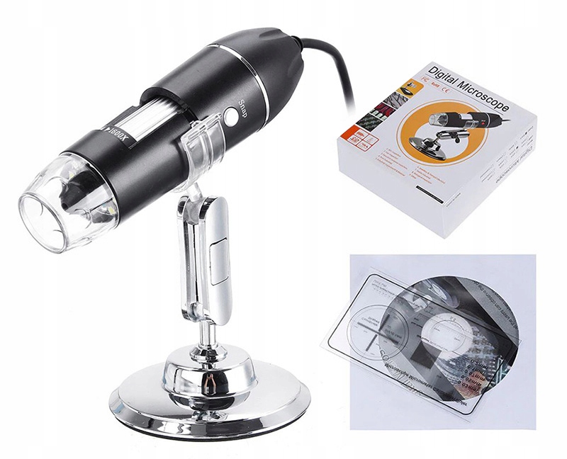 MIKROSKOP CYFROWY USB PC SMARTFON ZOOM 1600x