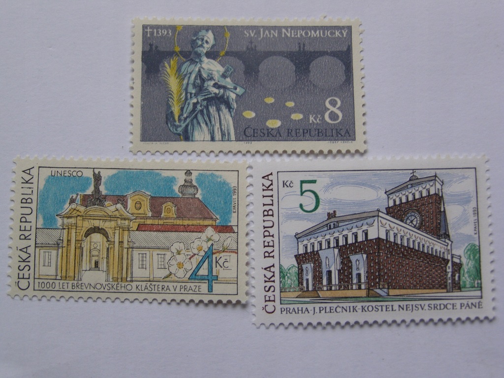 Czechy - zestaw - Mi. 4, 6, 7 **