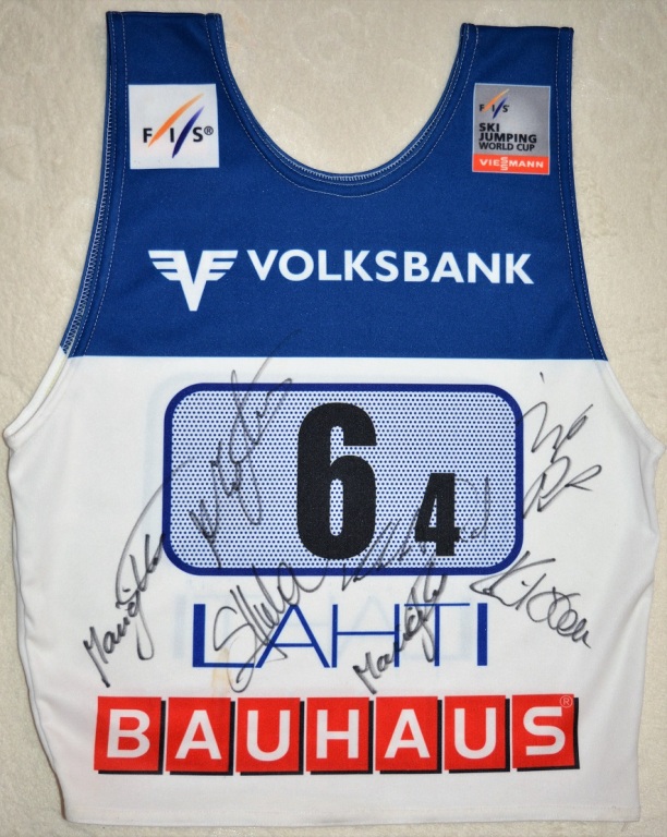 Plastron drużynowy Kamil Stoch Lahti 2015 autograf