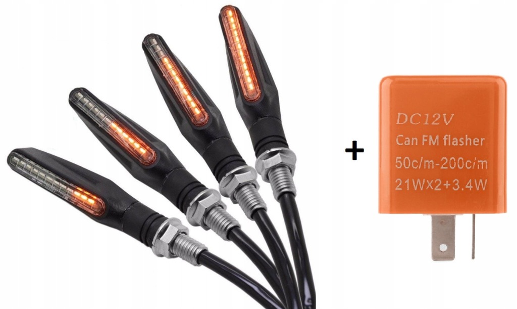 4x KIERUNKOWSKAZY LED QUAD ATV PRZERYWACZ