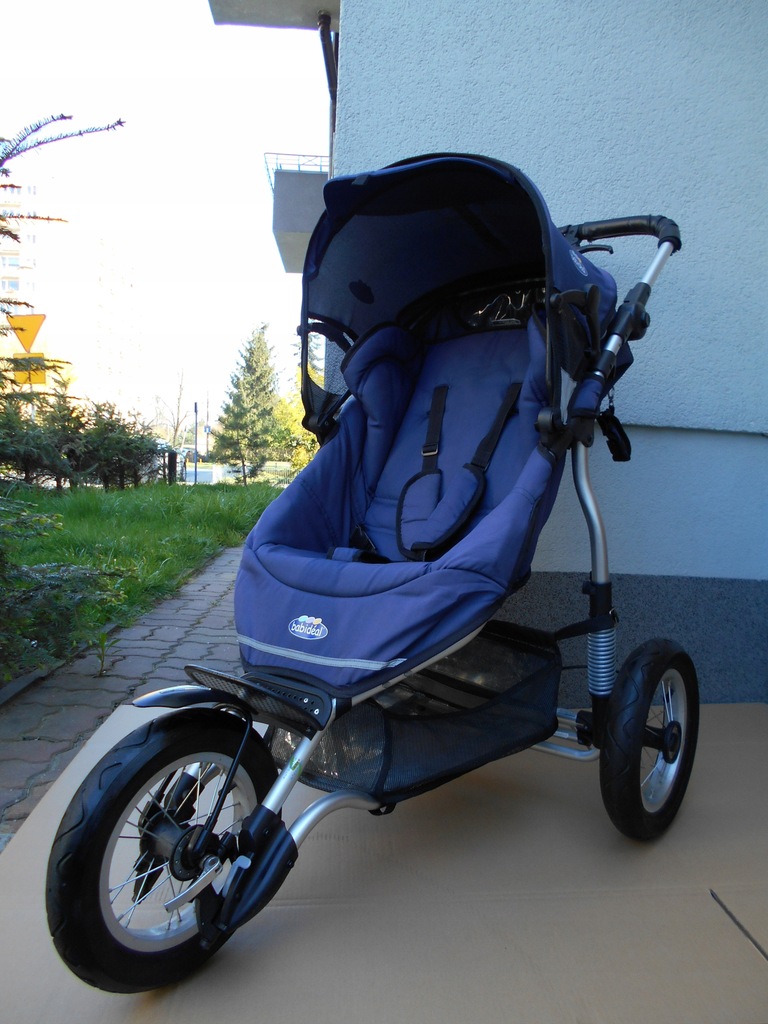 Wózek spacerowy Babideal jogger biegowy trzykołowy