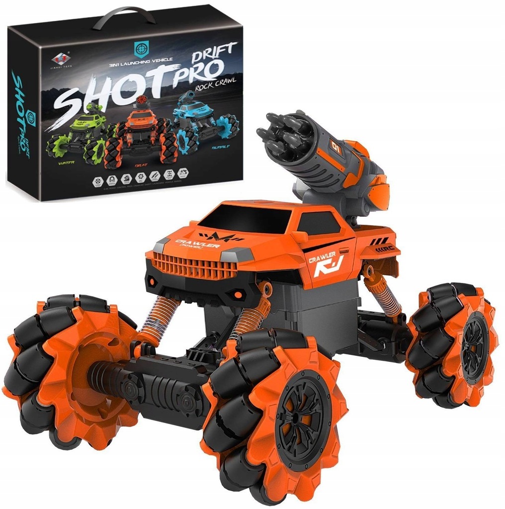 AUTO RC DRIFT STRZAŁKI WODNE BAŃKI 3W1 AKUMULATOR