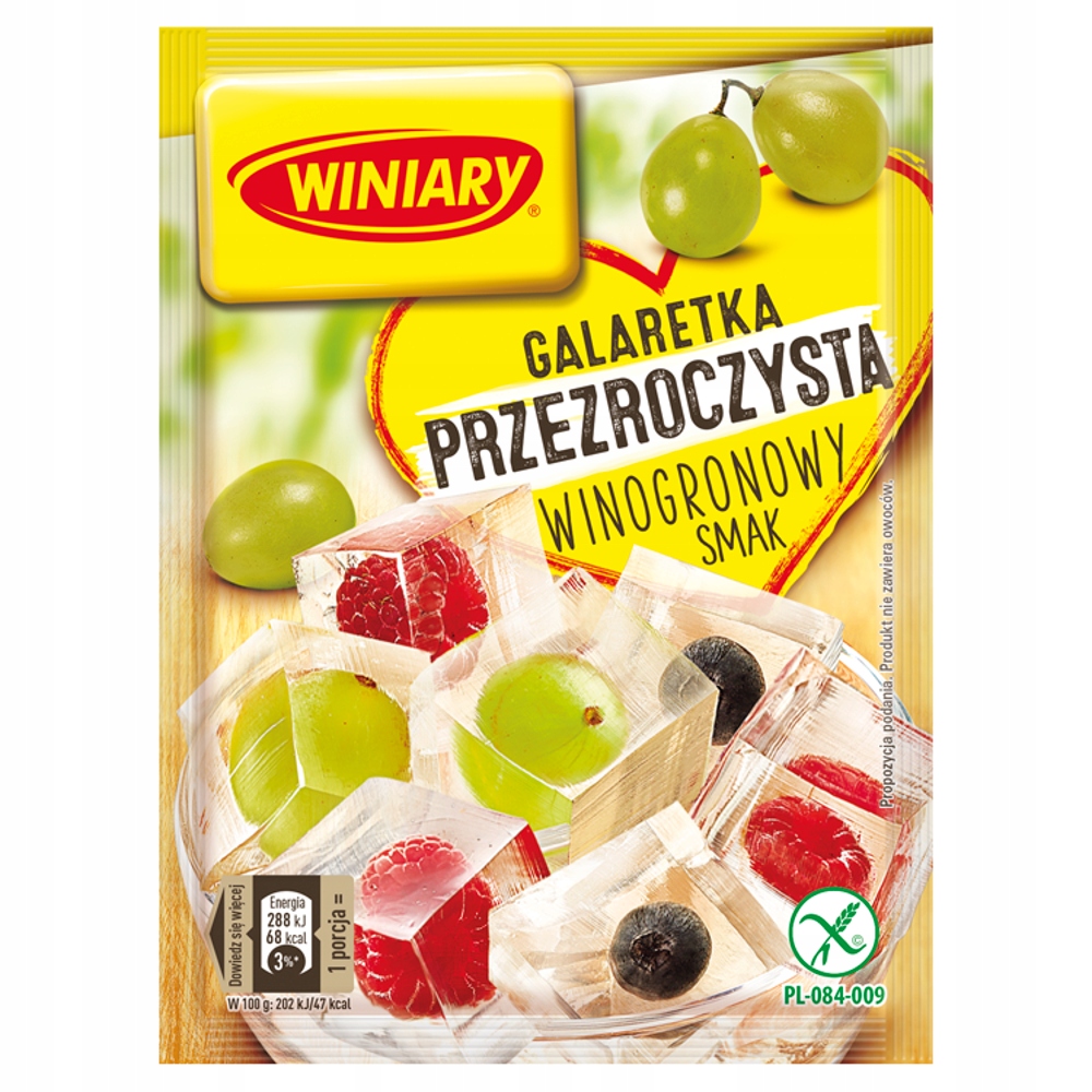 Winiary Galaretka Przezroczysta Winogronowy Smak 71 G