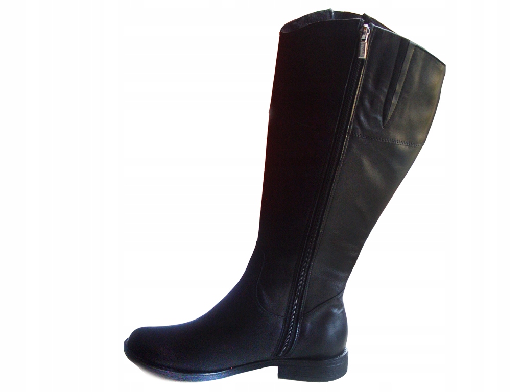 Kozaki SKÓRA SZEROKA CHOLEWKA XX AZ 46 CM 39 - 6839622875 - oficjalne