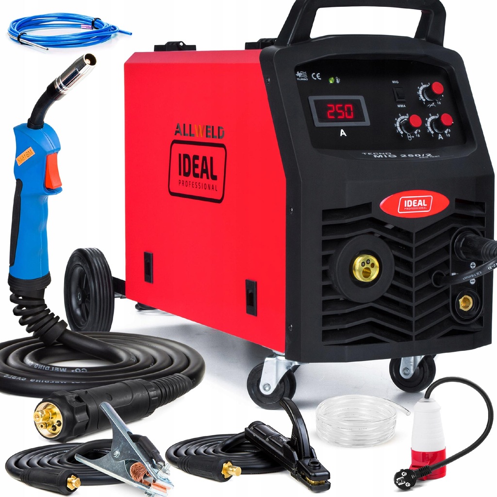 Spawarka MIG MAG Migomat Ideal 250A 230v 400v FLUX - 11181579256 ...