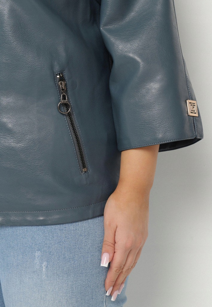 Born2Be Niebieska Kurtka damska 7XL Ramoneski