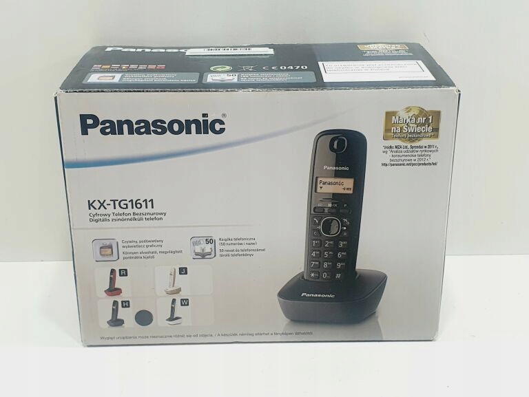 PANASONIC KX-TG1611PD IDENTYFIKACJA CZARNY