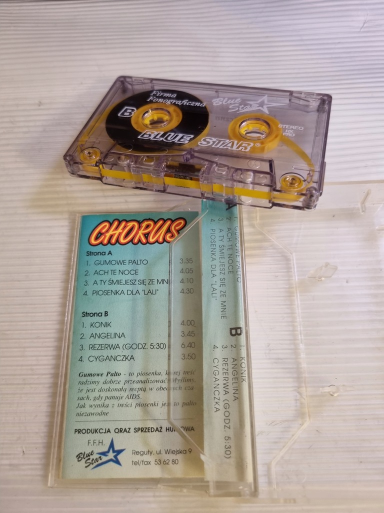 Купить Chorus - Rubber Coat, аудиокассета Blue Star: отзывы, фото, характеристики в интерне-магазине Aredi.ru