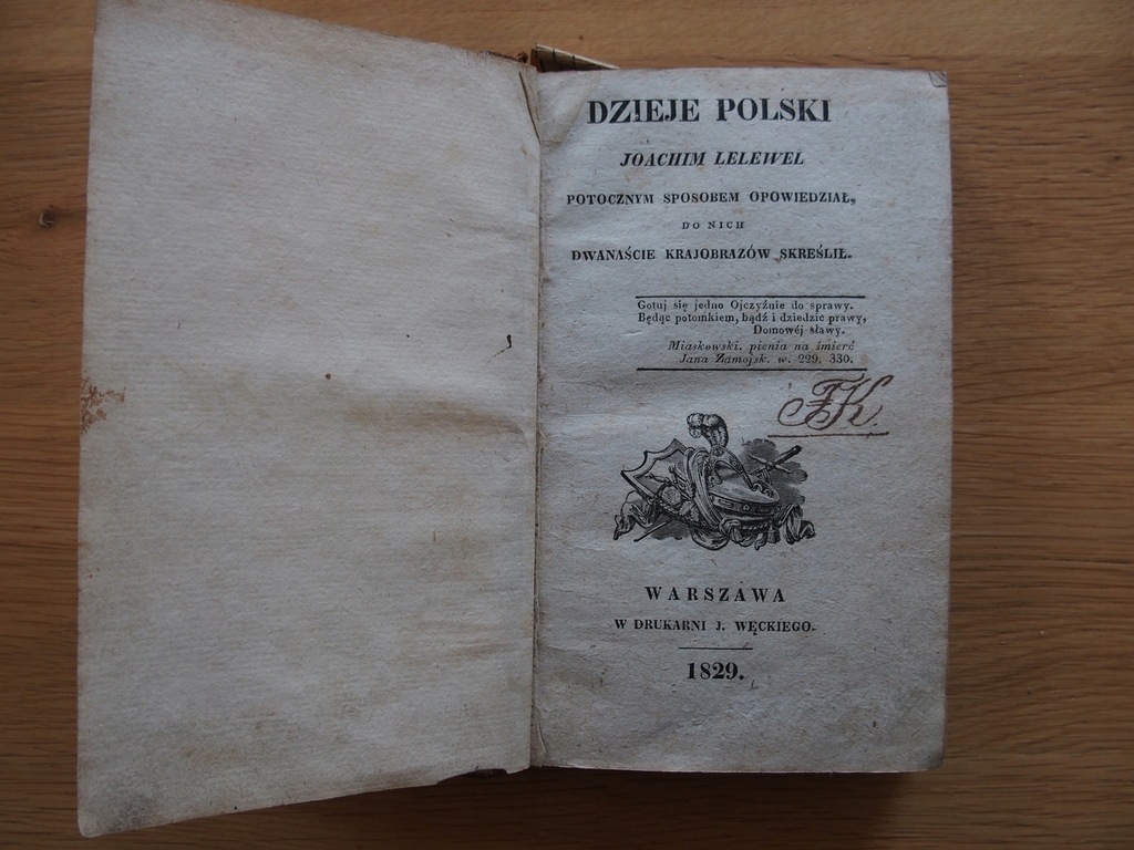 Dzieje Polski J.Lelewel UNIKAT,pierwodruk 1829r.