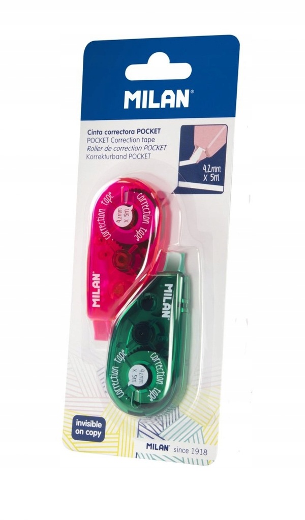 Korektor w taśmie 2 szt MILAN 4,2 mm długość 5 m