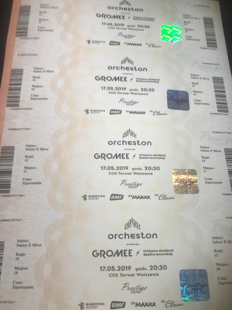 Bilety Orcheston, Gromee, 17 maja, Torwar, Płyta E