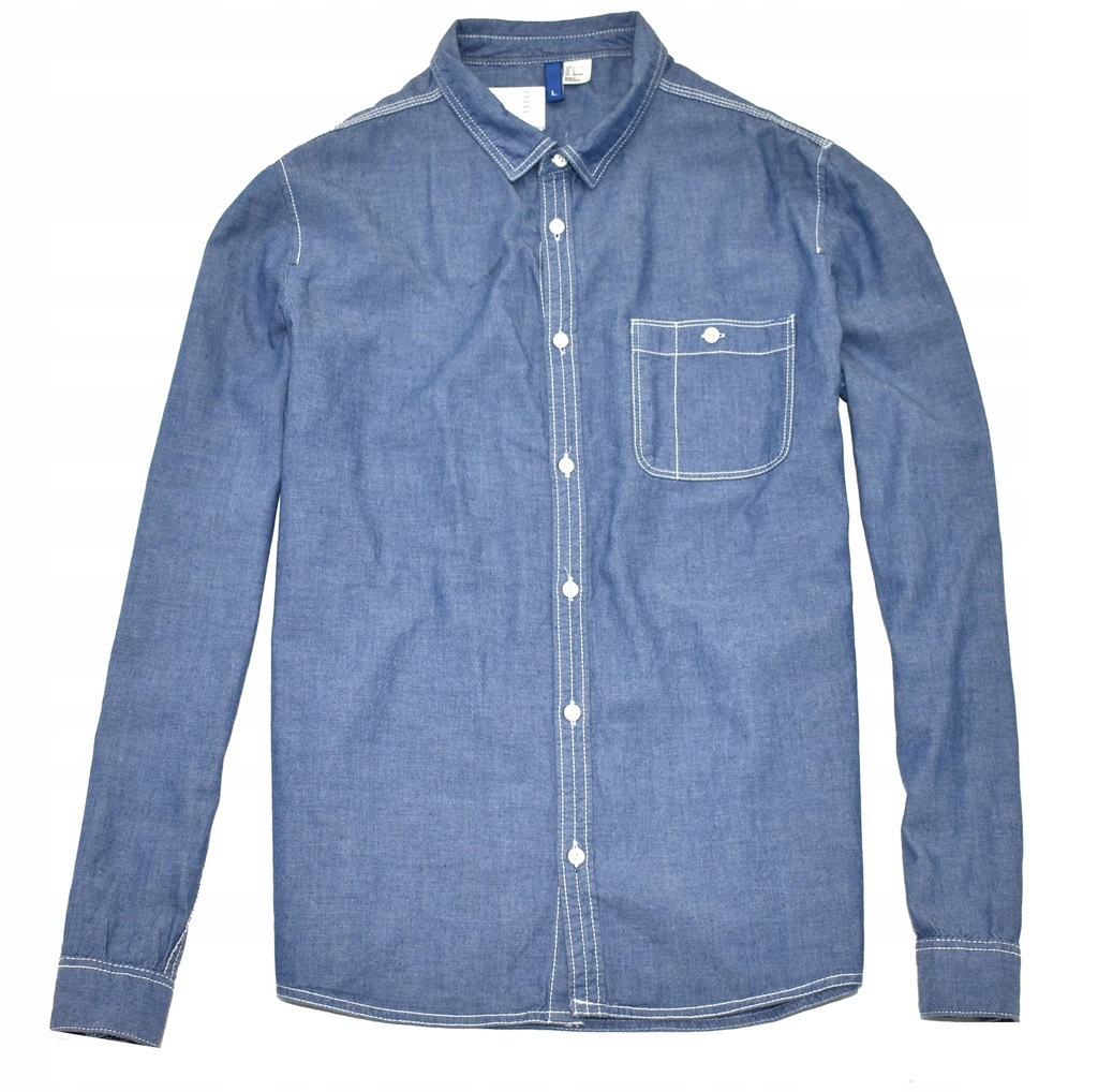 MM 375 H&M_TRENDY DENIM OUTFIT SHIRT_L