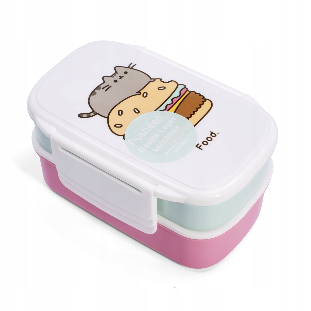 Pusheen Lunch Box śniadaniówka z widelcem i łyżką